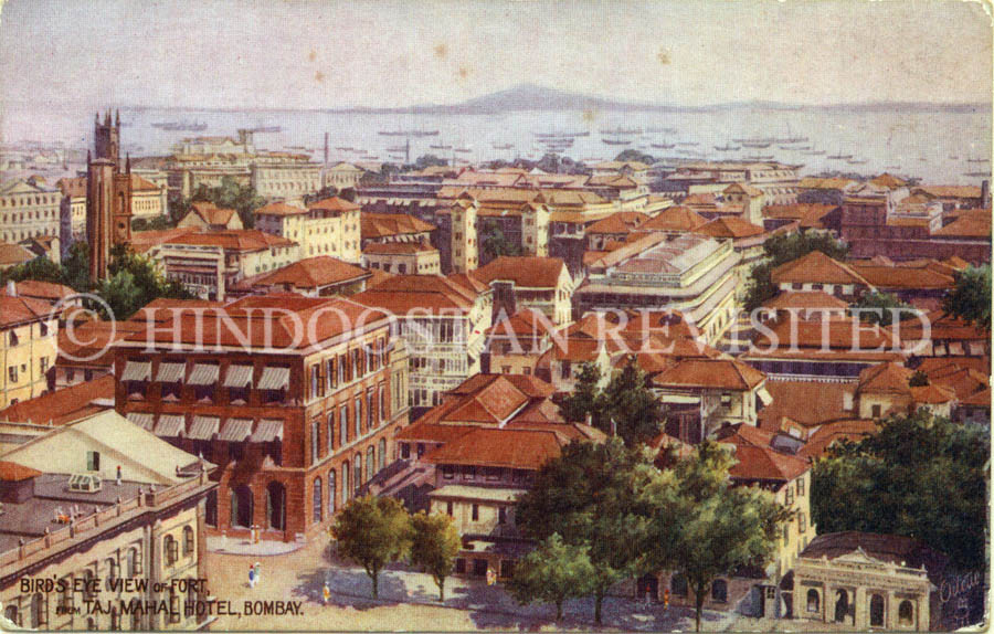 /data/Original Prints/Views of  Old Bombay - Special Series/Birds eye view of fort from Taj Mahal Hotel Bombay.jpg